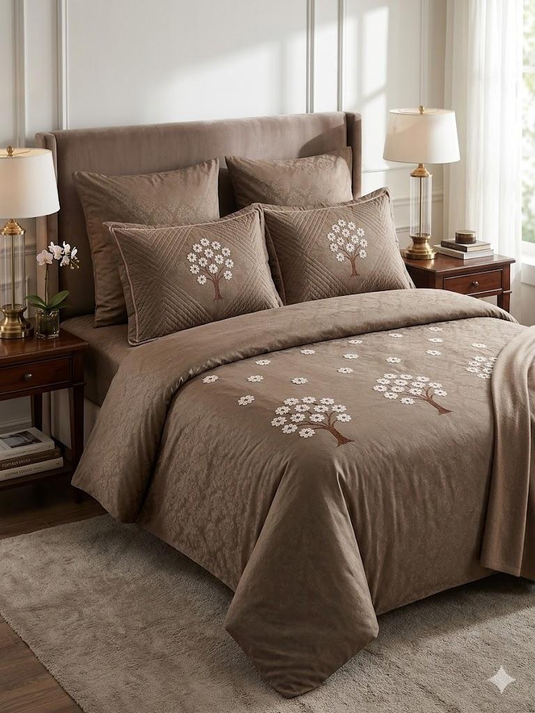 embridery bedsheet set with premium look