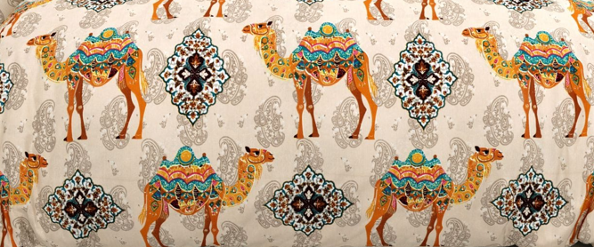 Close view rajasthani camel print 