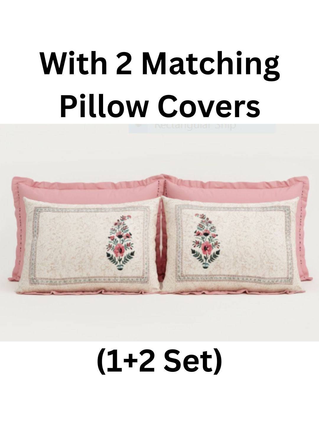 Jal Mahal Pure Cotton Super King Bedsheet | Luxora Luxe