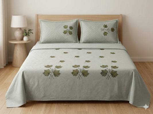 premium embroidery bedsheet set
