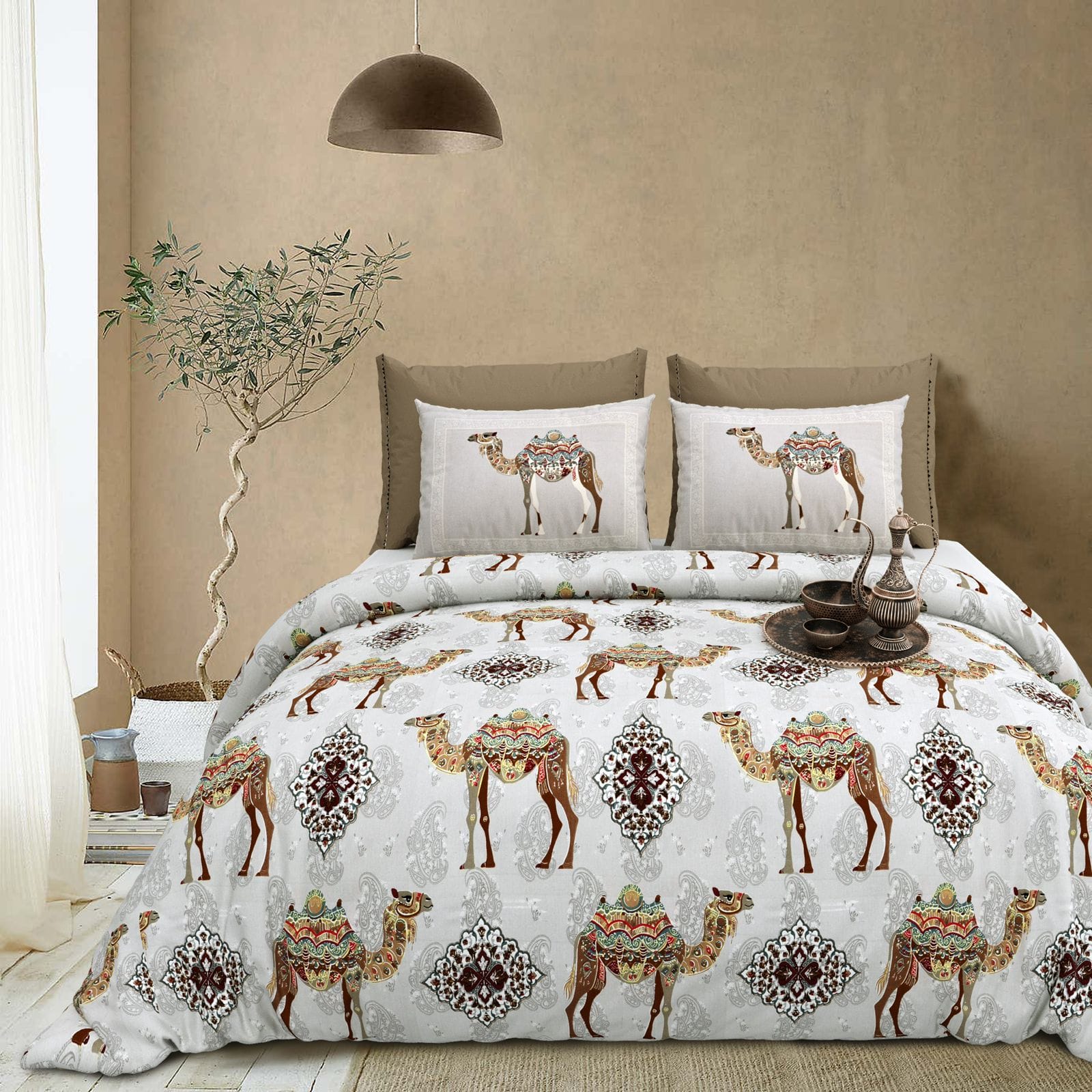 pure cotton bedsheet super king size 108 x 108 inches